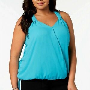 I.N.C. Women’s plus size 3x teal tank top NWT